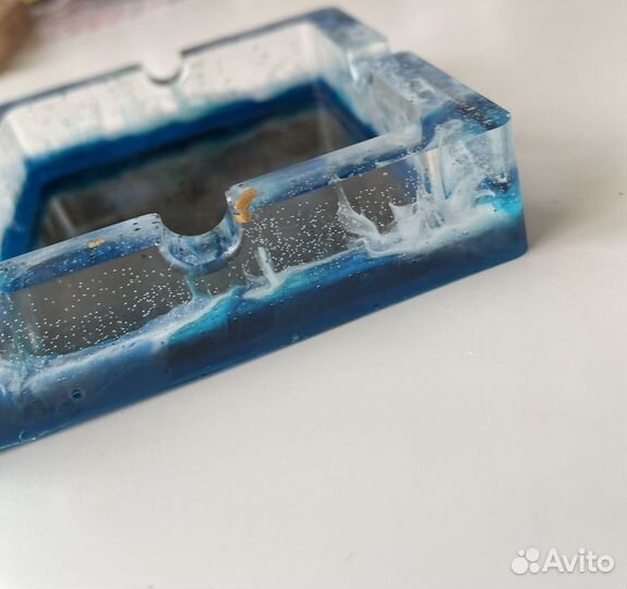 Тарелочки, пепельница из эпоксидной смолы