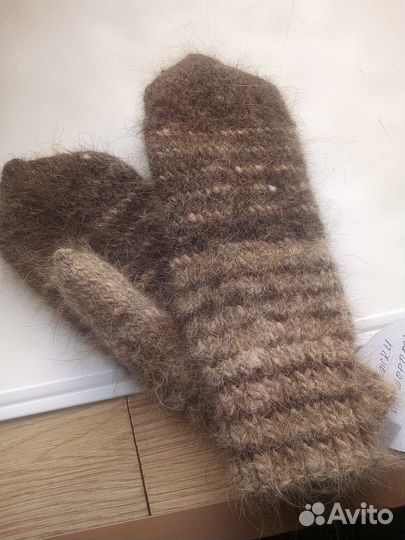 Варежки и из собачьей шерсти