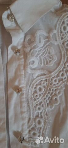 Рубашки, блузки белые, рост 134-140