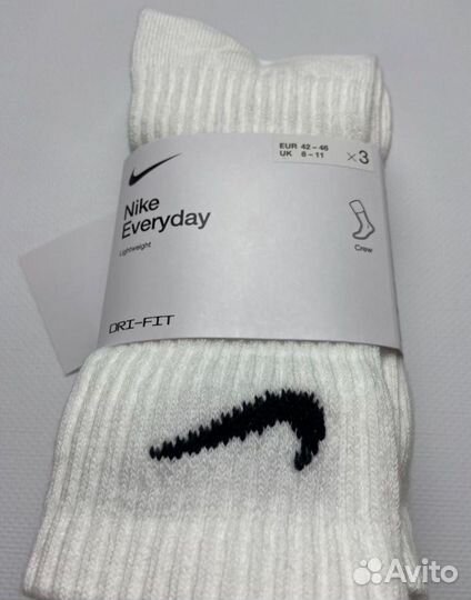 Носки Nike 3-Pack Everyday Cushion Crew Socks