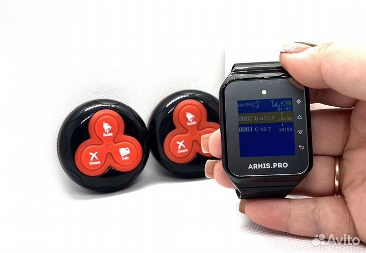 Беспроводная система вызова: кнопка и пейджер