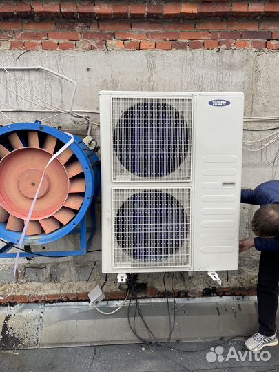 Монтаж промышленного кондиционера