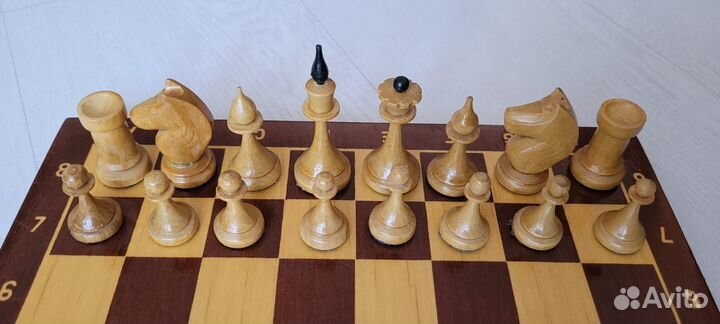 Шахматы деревянные СССР 30х30 см