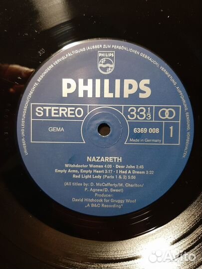 Nazareth /nazareth /1972 philips /germany /6369 00