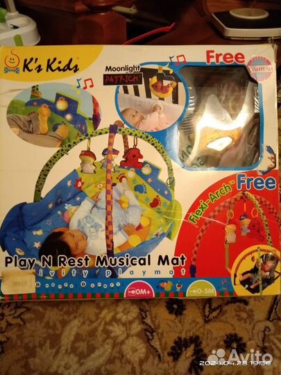 Развивающий коврик бу