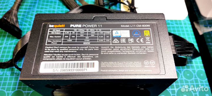 Блок питания be Quiet 600w Pure Power 11
