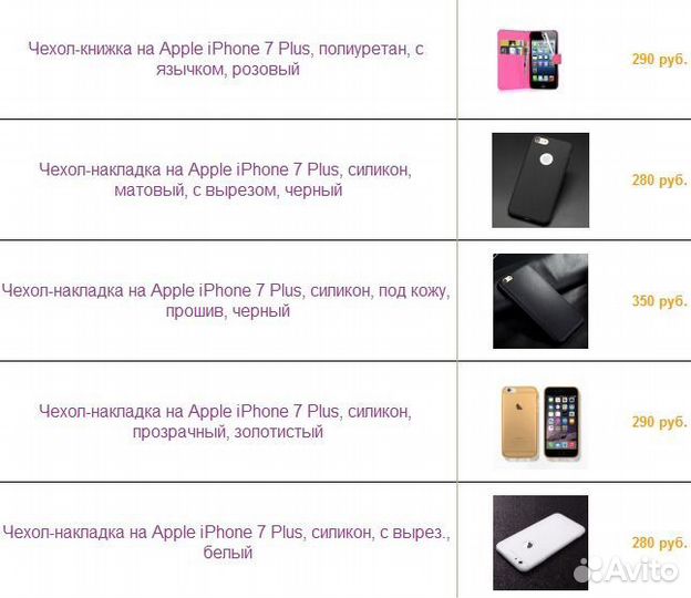 Чехлы для iPhone 7 Plus, накладки, книжки, бамперы