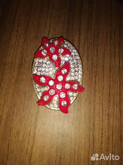 Пряжка стразы под золото