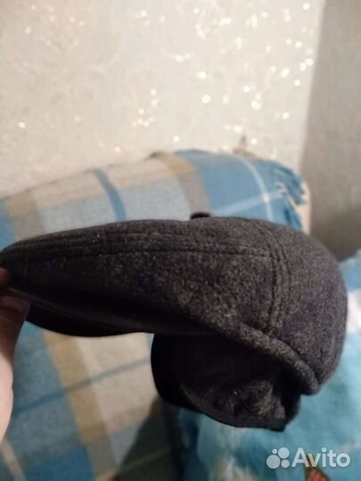 Мужская кепка-фуражка, демисезонная с ушками