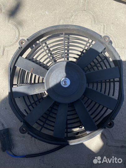 Вентилятор радиатора кондиционера Лада Калина