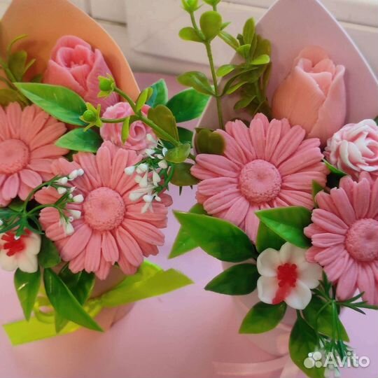 Букет комплимент из мыла