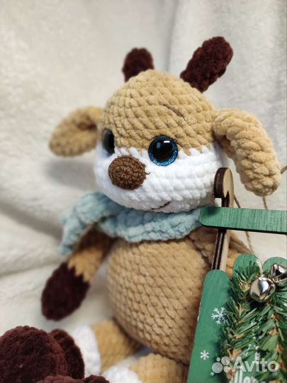 Игрушка ручной работы. Оленёнок