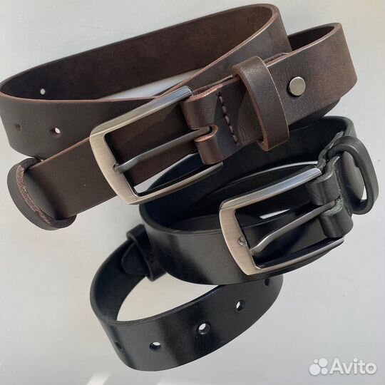 Мужской кожаный ремень