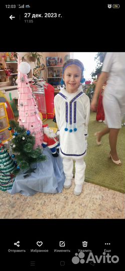 Новогодний костюм для девочки 122 128