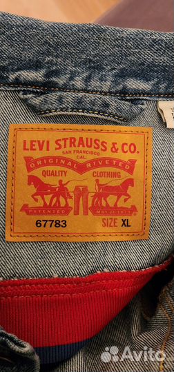 Джинсовая куртка мужская levis новая