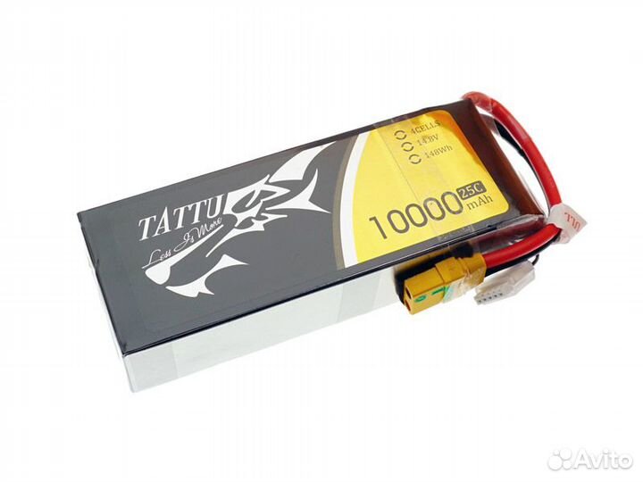 Аккумулятор tattu 4S 10000мАч 14,8В 25C