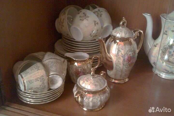 Чайный столовый сервизы мадонна гдр