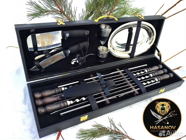 Подарочный набор шампуров для мужчин