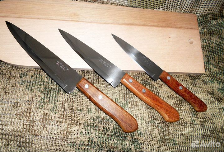 Набор кухонных ножей Tramontina 3 штуки