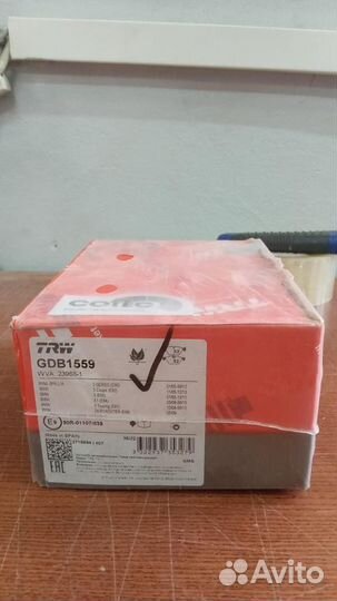 Колодки передние BMW (E60) TRW GDB1559