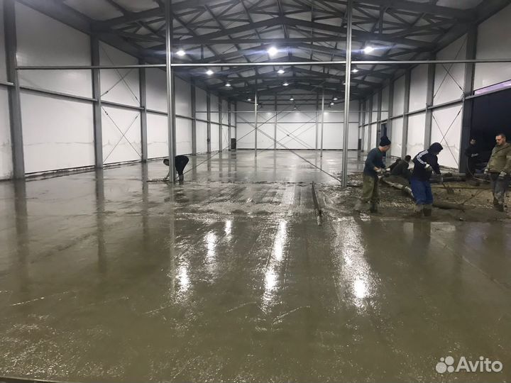 Промышленные бетонные полы для склада