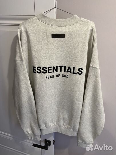 Свитшот Fear of God Essentials Light Oatmeal