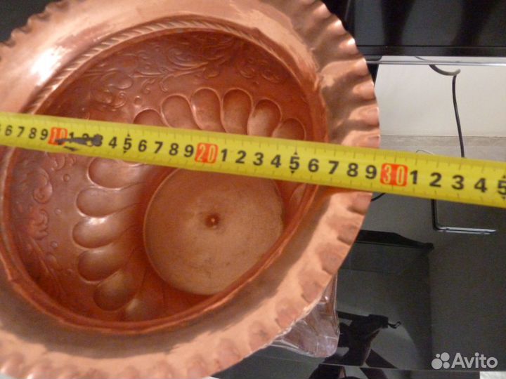 Медная ваза кашпо