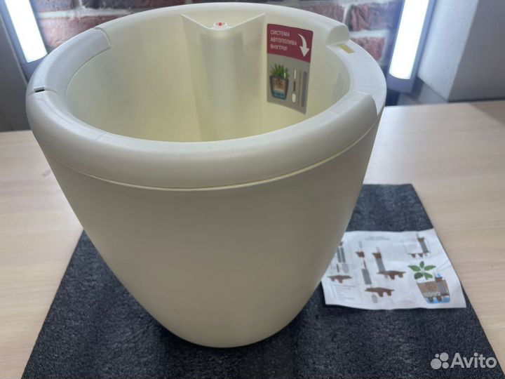 Горшок InGreen с автополивом Munchen круглый, 9л