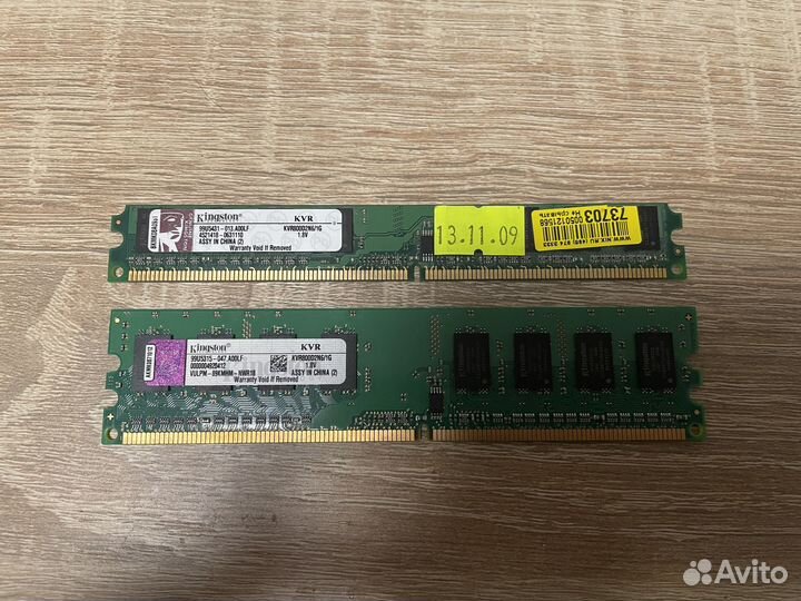 Модуль памяти Kingston valueram DDR2 dimm 1 Гб