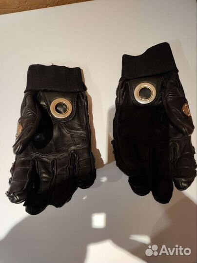 Мотоперчатки кожаные icon cimaksx пару раз одетые