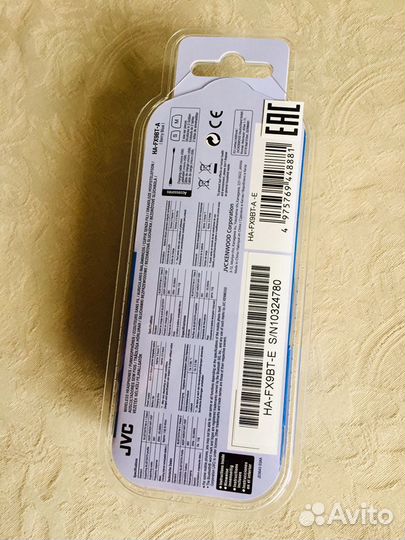 Наушники Bluetooth JVC Gumy Wireless Blue (HA-FX9B