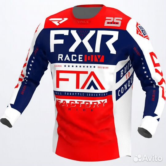 Джерси FXR podium gladiator MX White/Red/Navy 2233