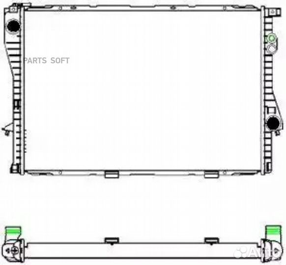 Радиатор охлаждения двигателя BMW 5/7 94-04 2.0-5