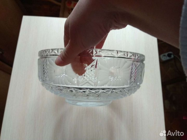 Хрустальная ваза для фруктов