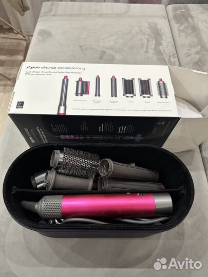 Стайлер dyson airwrap complete long hs05 розовый