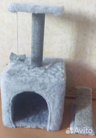 �Домик для кошки с когтеточкой