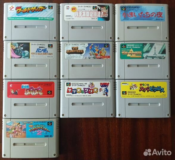 Картриджи для Super Famicom