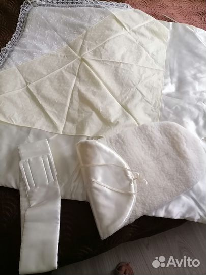 Конверт для выпески, б/у, светло-желтый