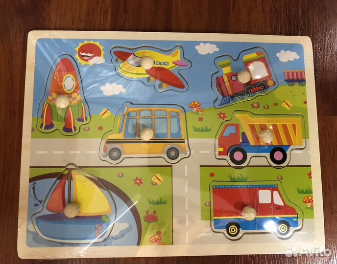 Деревянные рамки вкладыши / Развивающие игры