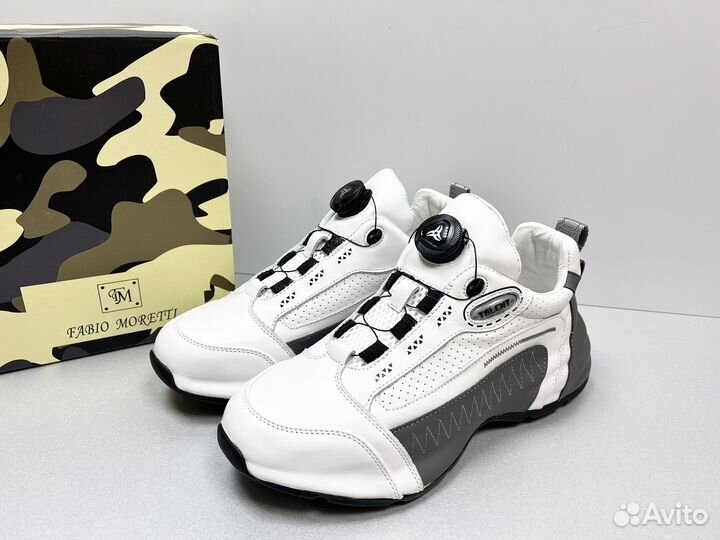 Кроссовки из натуральной кожи Fabio Moretti