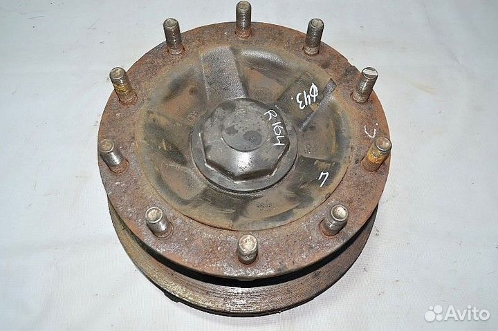 Ступица, дисковые тормоза, передний мост, левая re