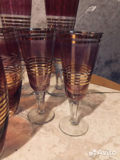 Стопки, бокалы, графины, стаканы, СССР