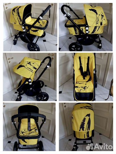 Коляска bugaboo cameleon 3 Andy Warhol Banana+допы