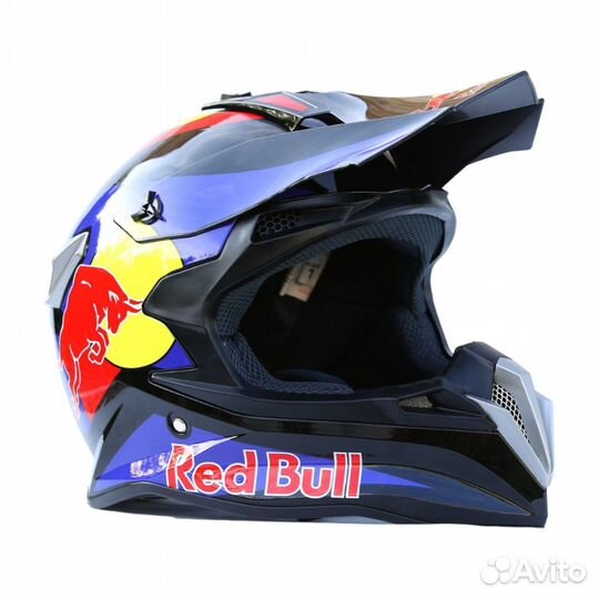 Мотошлем кроссовый WLT Red Bull шлем для мотоцикла