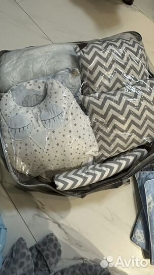 Бортики в кроватку и комбезы