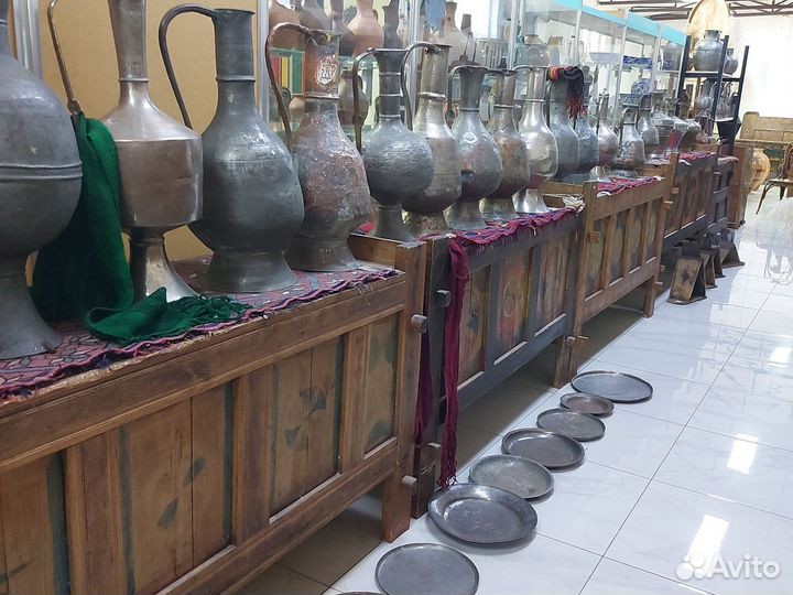 Кувшин медный водоносный антикварный