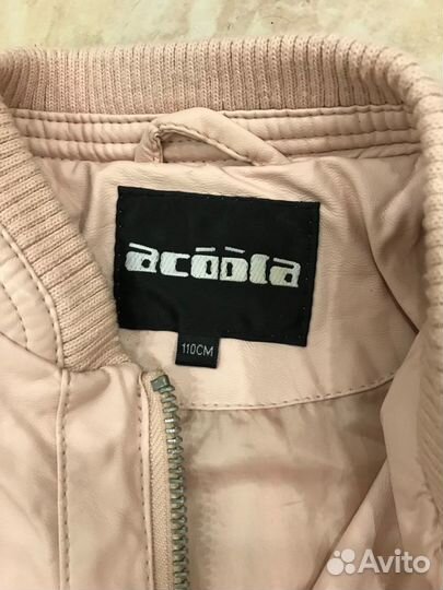 Куртка для девочки кожаная