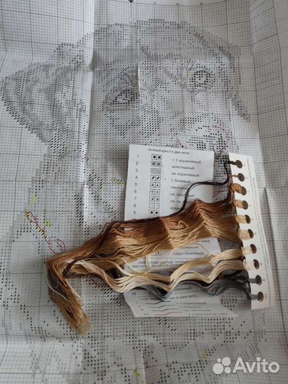 Остатки наборов для вышивания разных фирм