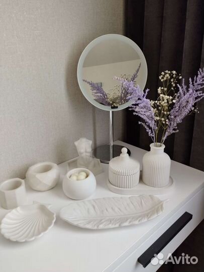 Декор из гипса/ декор интерьера/ натуральные свечи