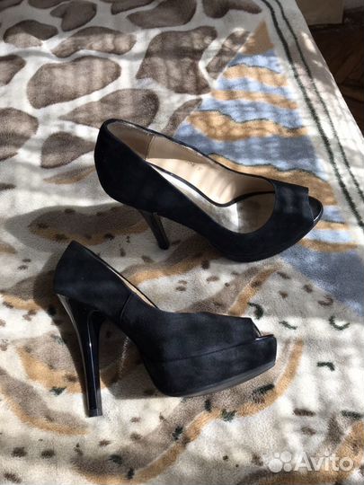 Замшевые туфли